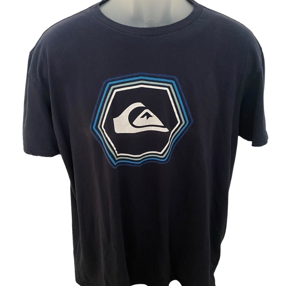 QUIKSILVER Logo Surf Tee Shirt Men L Large Regular Fit